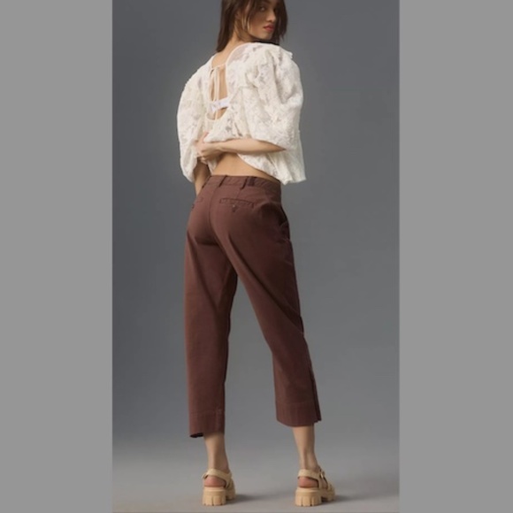 Anthropologie The Berkley Cropped Pants Size Small - Picture 4 of 16